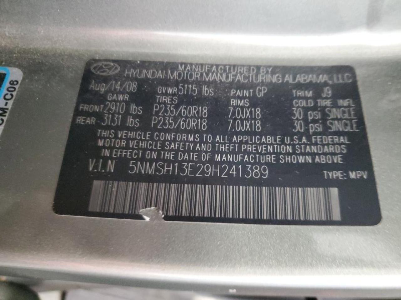 2009 Hyundai Santa Fe - Image 13