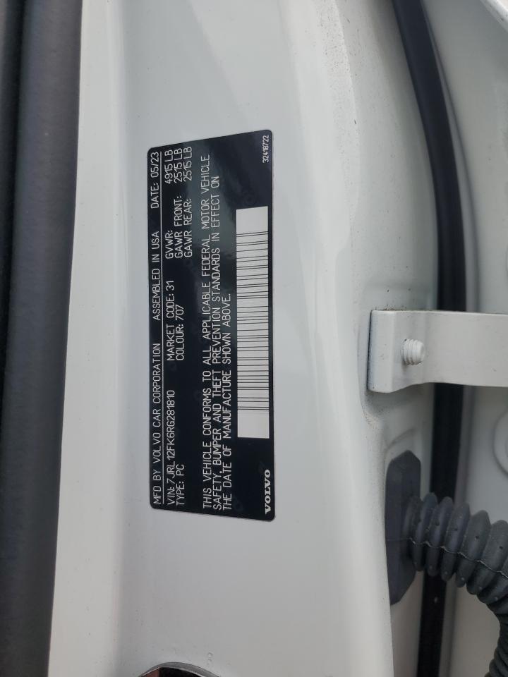 2024 Volvo S60 Core VIN: 7JRL12FK6RG281810 Lot: 46448945