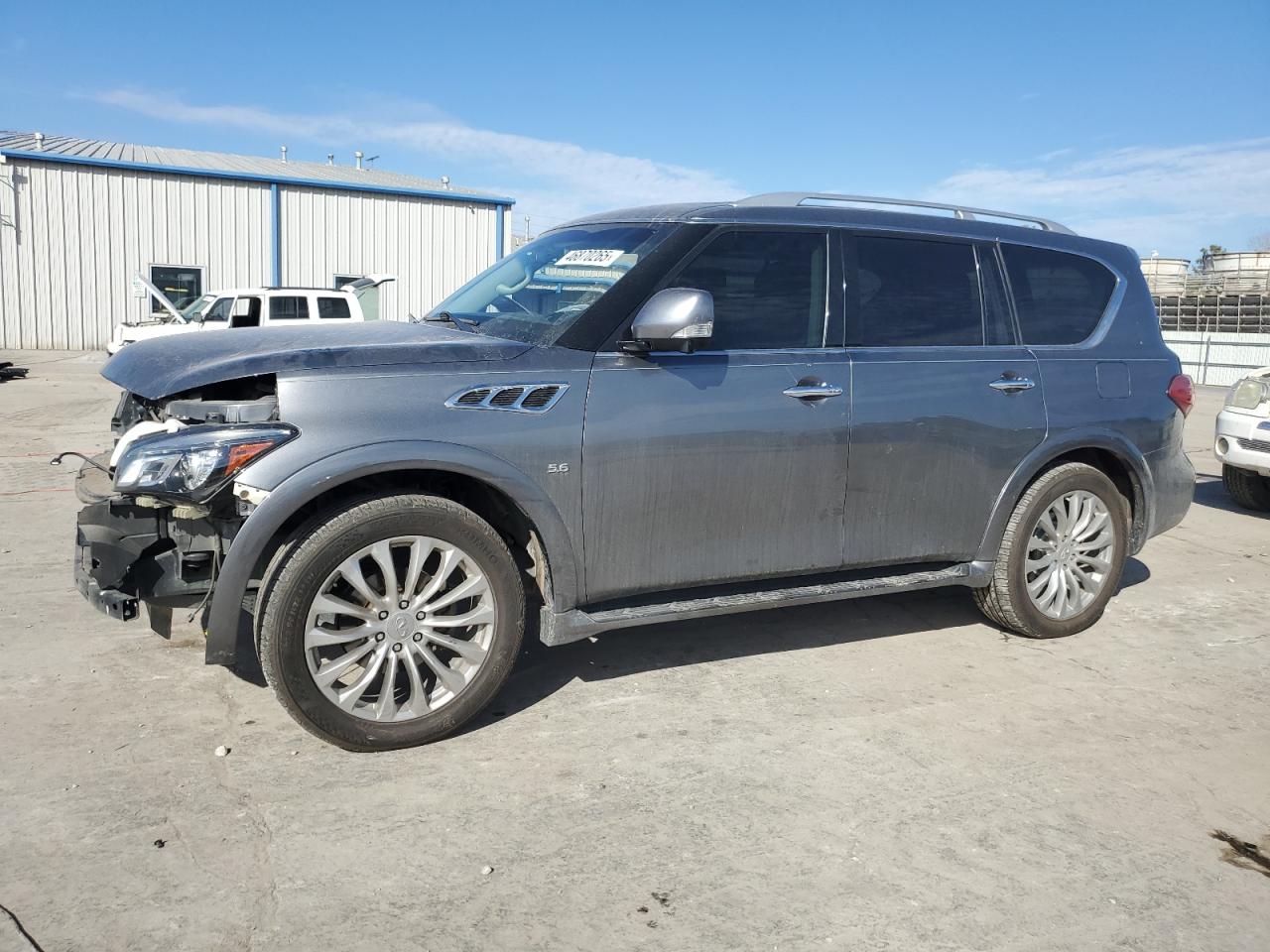 2016 INFINITI QX80 GRAY VIN: JN8AZ2NF2G9612679