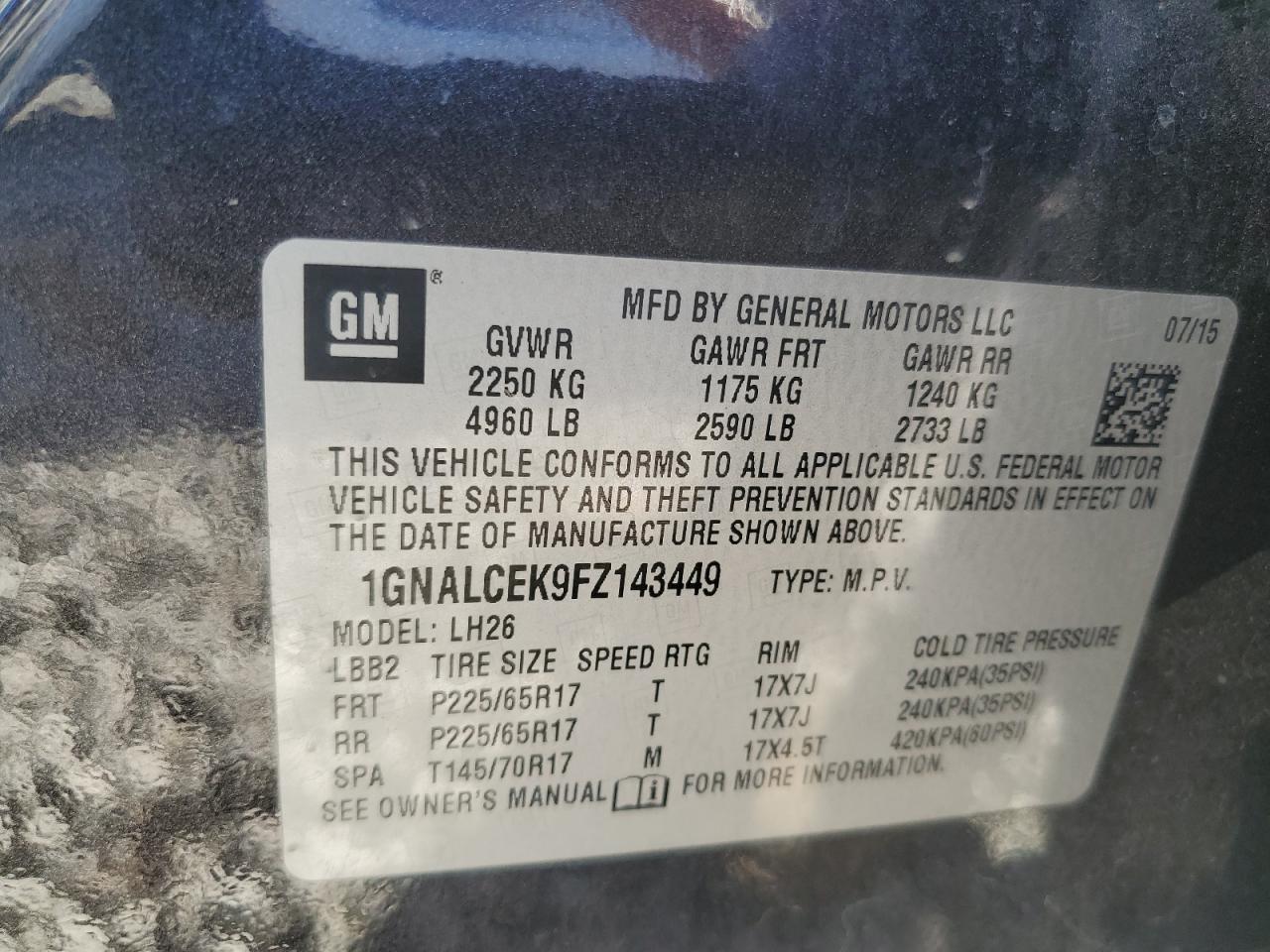 2015 Chevrolet Equinox - Image 14