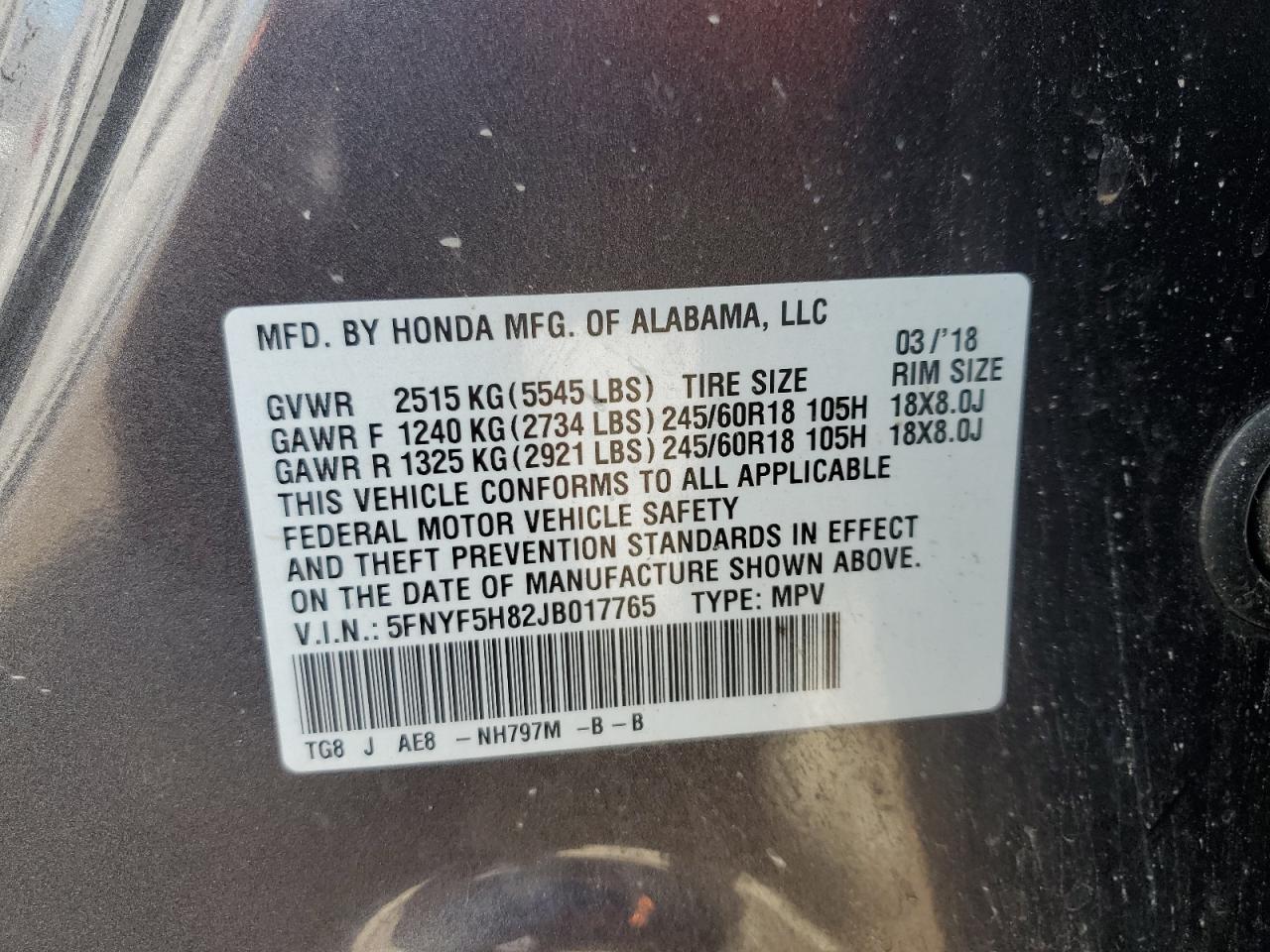 2018 Honda Pilot - Image 15