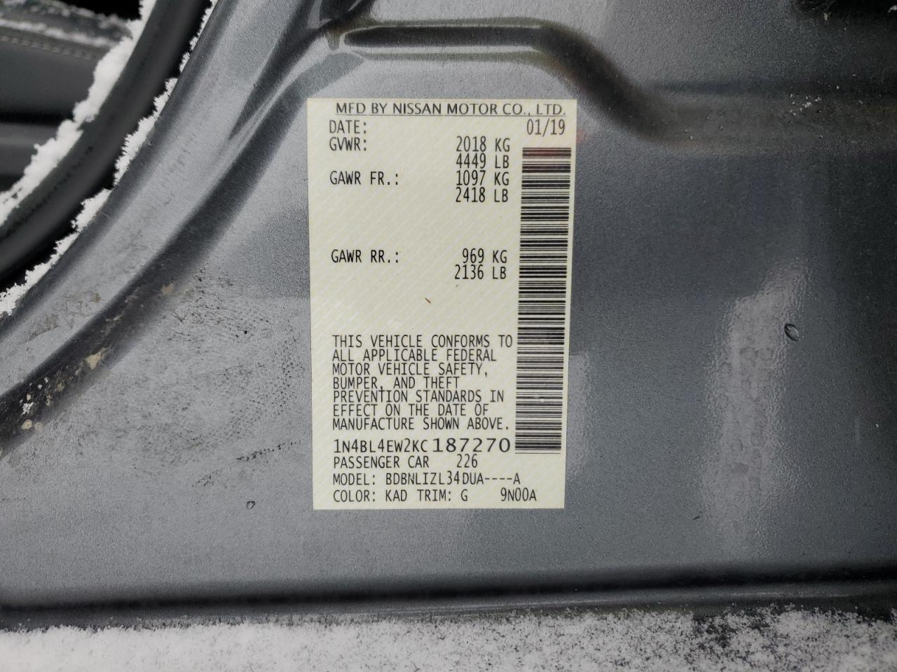 2019 Nissan Altima - Image 12