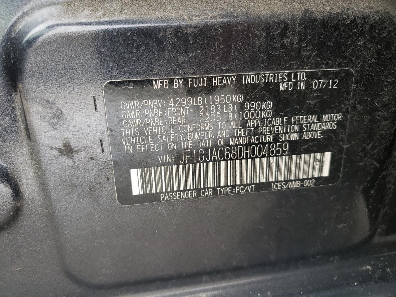 2013 Subaru Impreza - Image 12