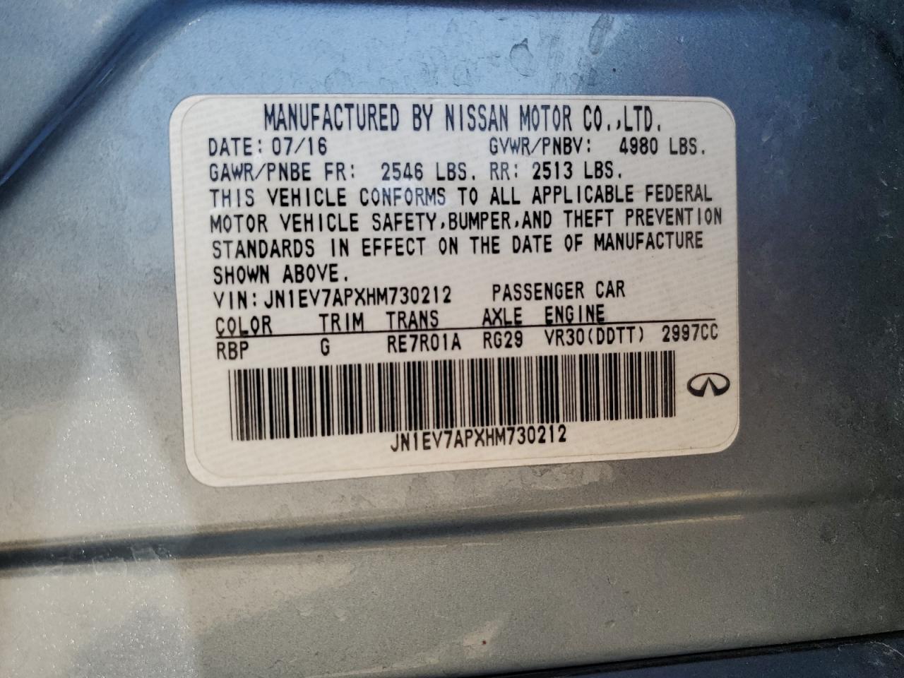 2017 Infiniti Q50 - Image 12