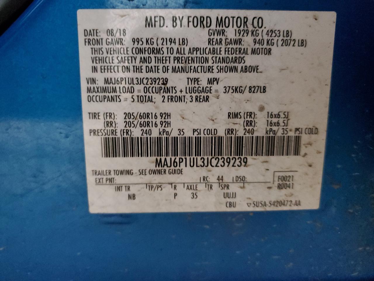 2018 Ford EcoSport - Image 12