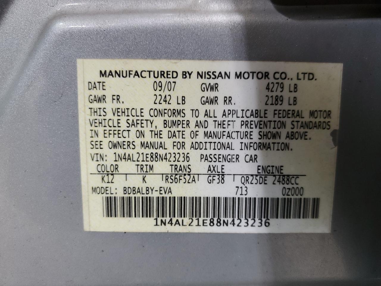 2008 Nissan Altima - Image 14