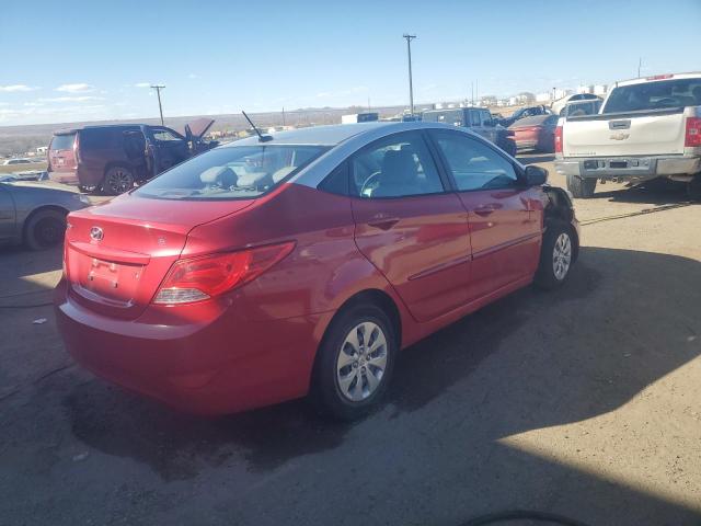  HYUNDAI ACCENT 2015 Czerwony