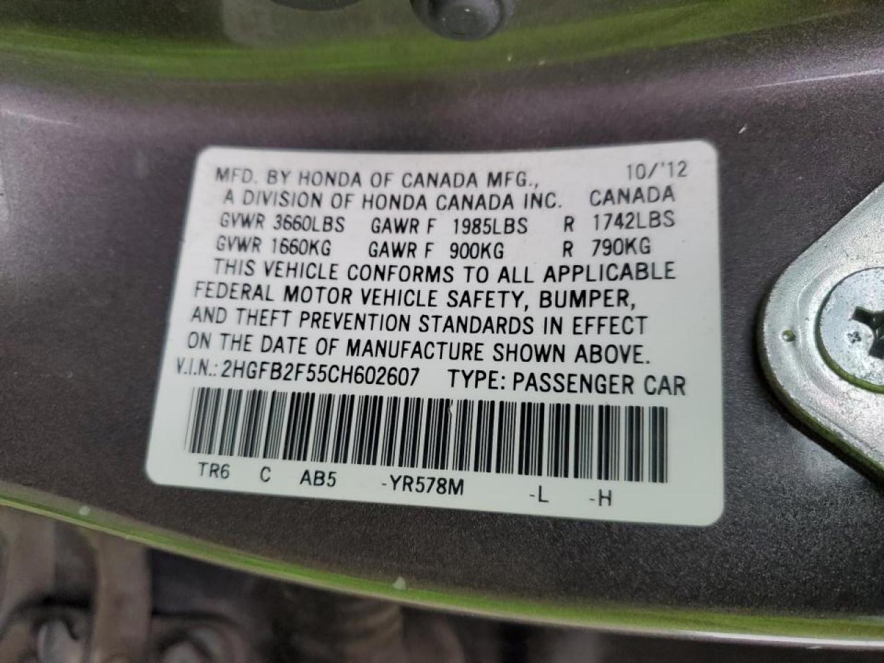 2012 Honda Civic - Image 14