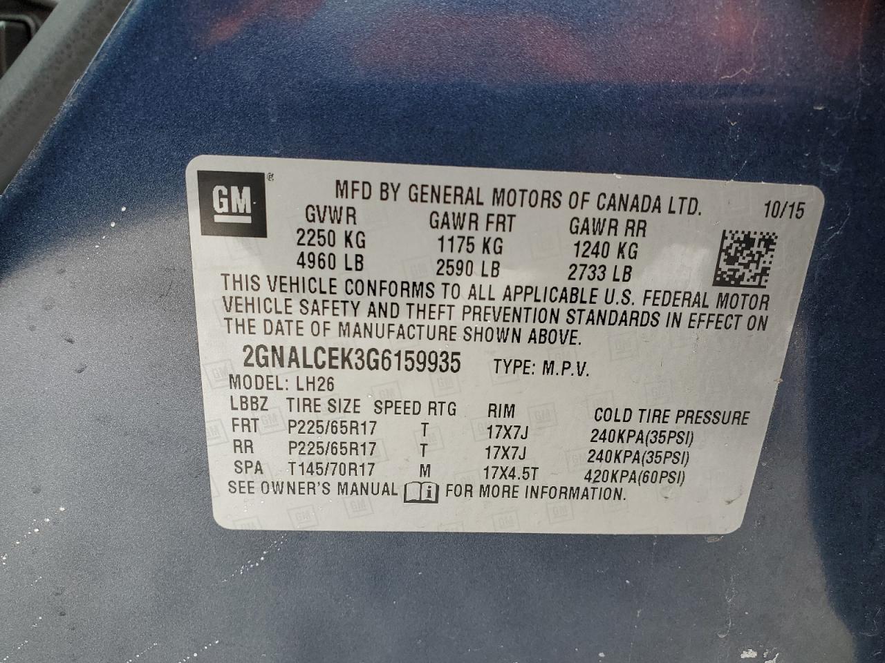 2016 Chevrolet Equinox - Image 13