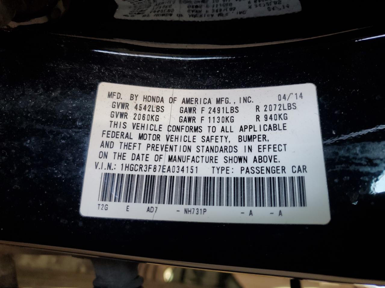 2014 Honda Accord - Image 14