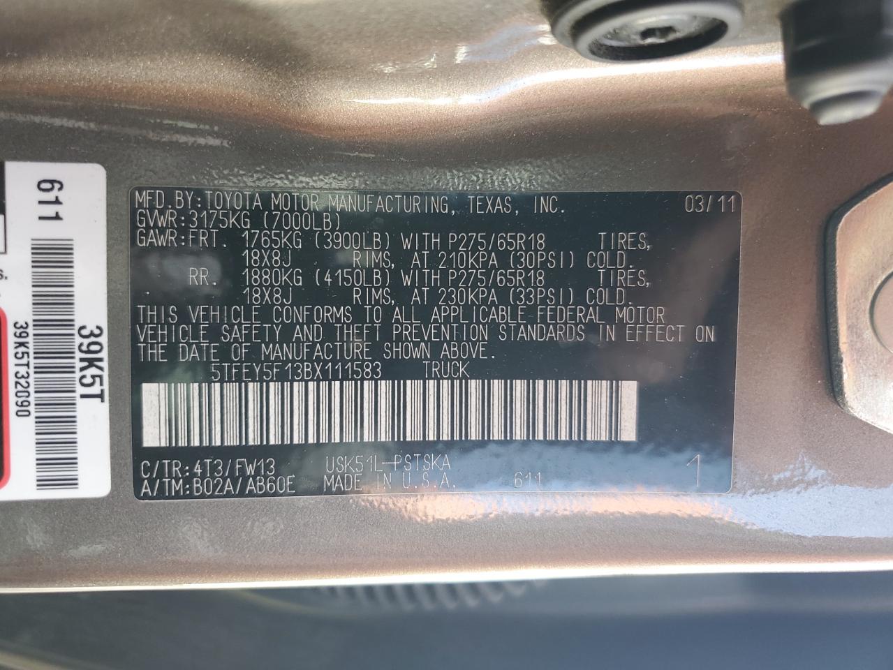 2011 Toyota Tundra - Image 12