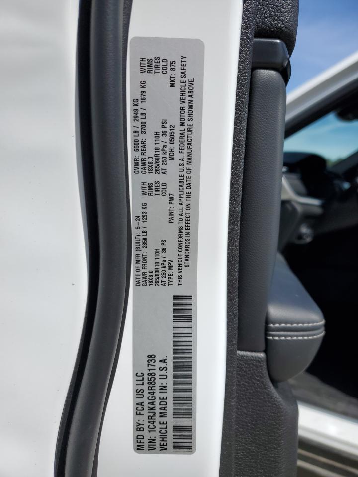 2024 Jeep Grand Cherokee L Laredo VIN: 1C4RJKAG4R8581738 Lot: 46298305