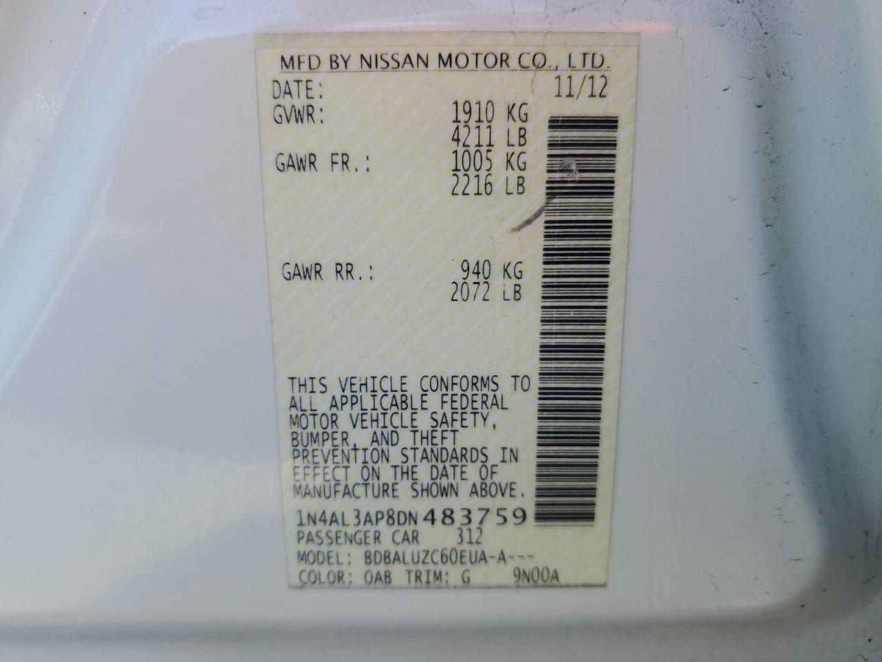 2013 Nissan Altima - Image 12