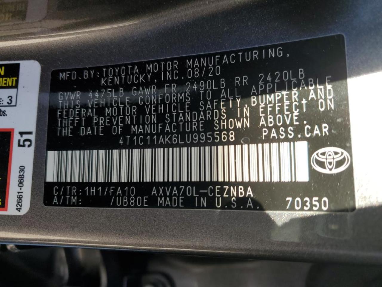 2020 Toyota Camry - Image 14