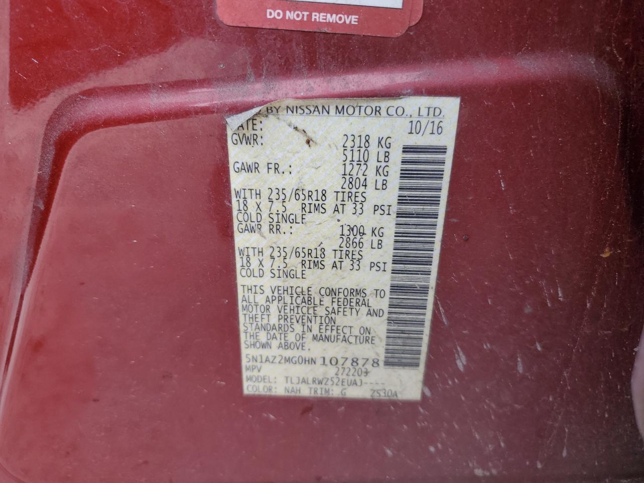 2017 Nissan Murano - Image 12