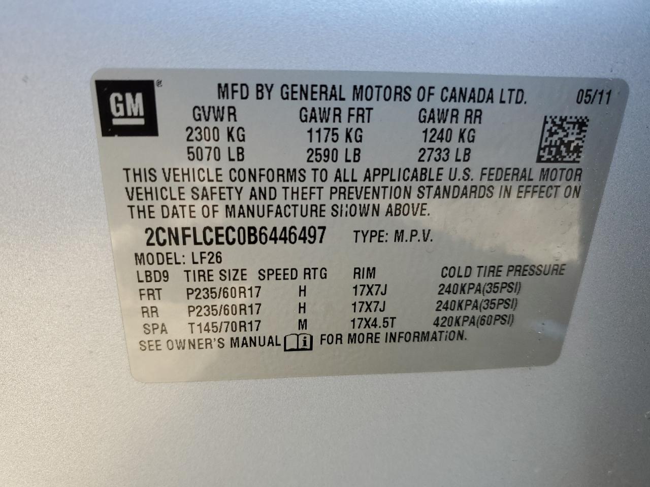 2011 Chevrolet Equinox - Image 15