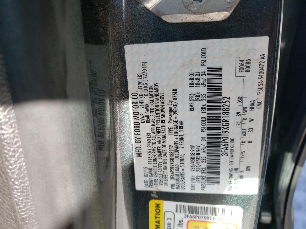 2016 Ford Fusion - Image 12