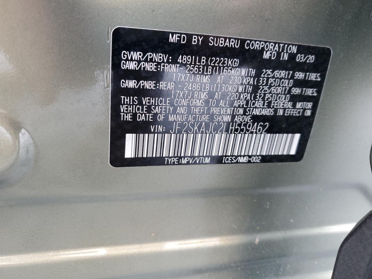 2020 Subaru Forester - Image 13
