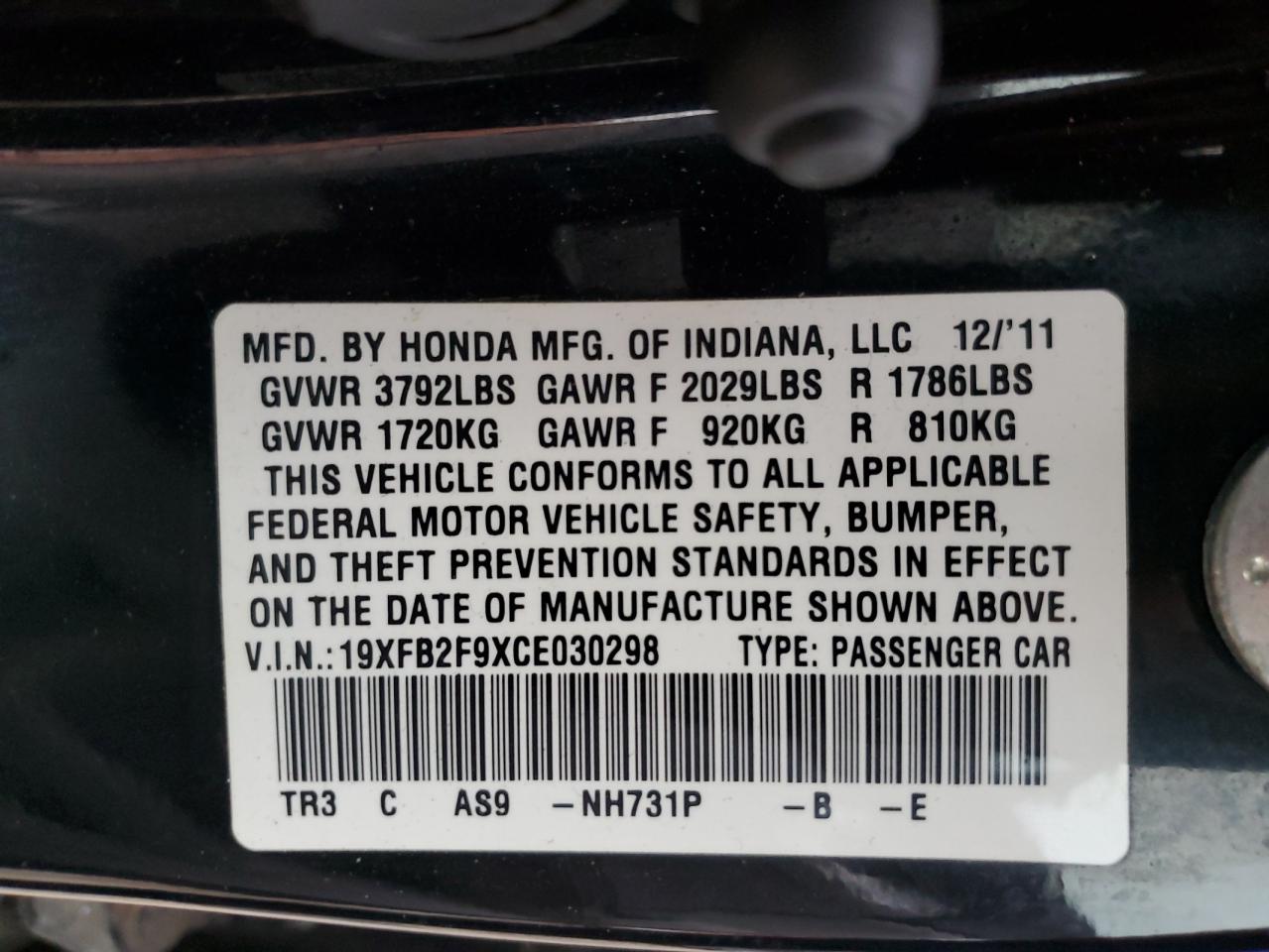2012 Honda Civic - Image 14