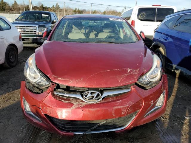  HYUNDAI ELANTRA 2016 Бургунді