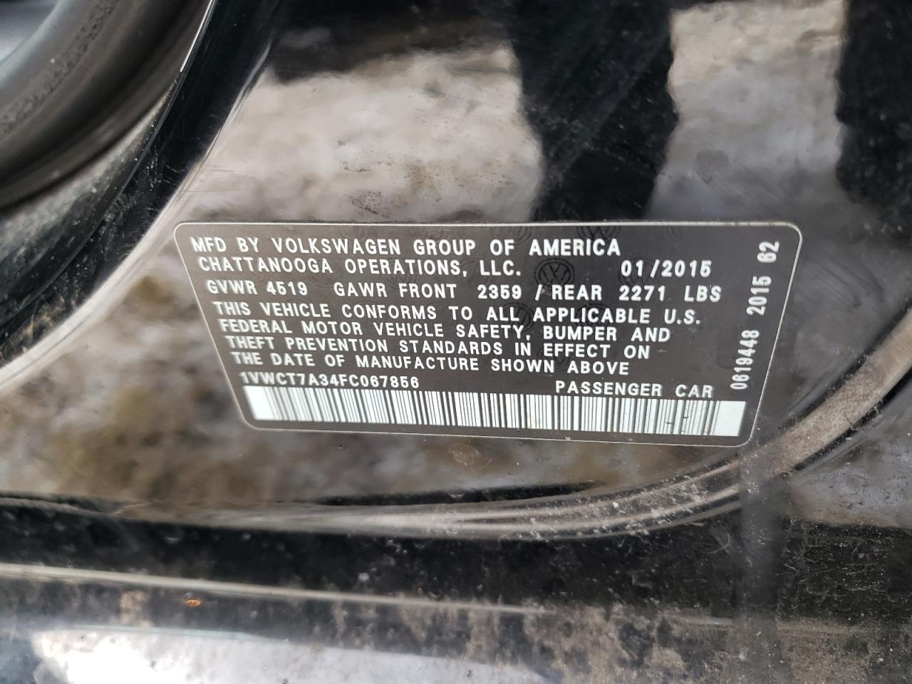 2015 Volkswagen Passat - Image 12