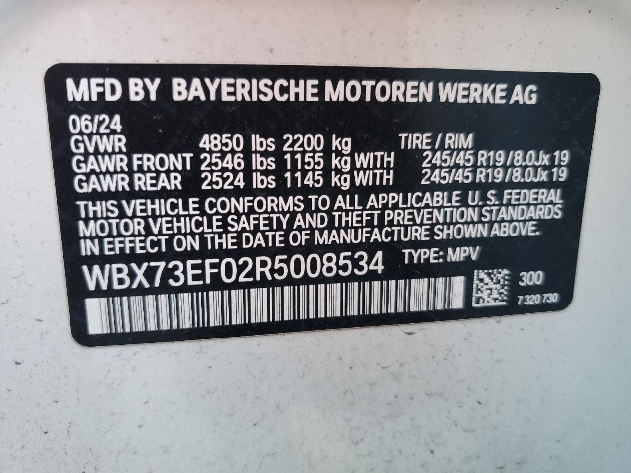 WBX73EF02R5008534 BMW X1 2024. Фото: 13