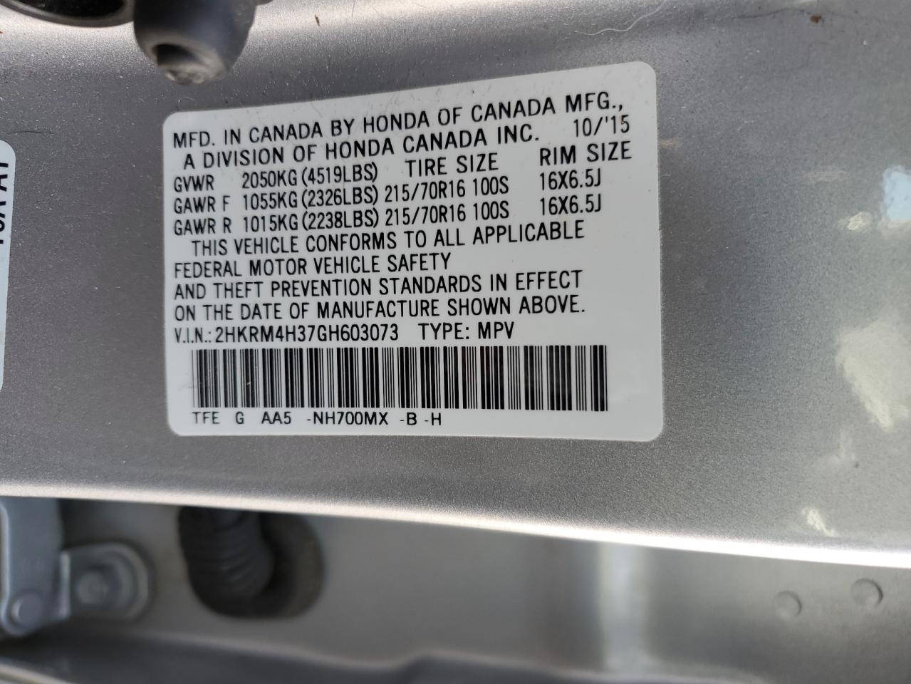 2016 Honda CR-V - Image 13