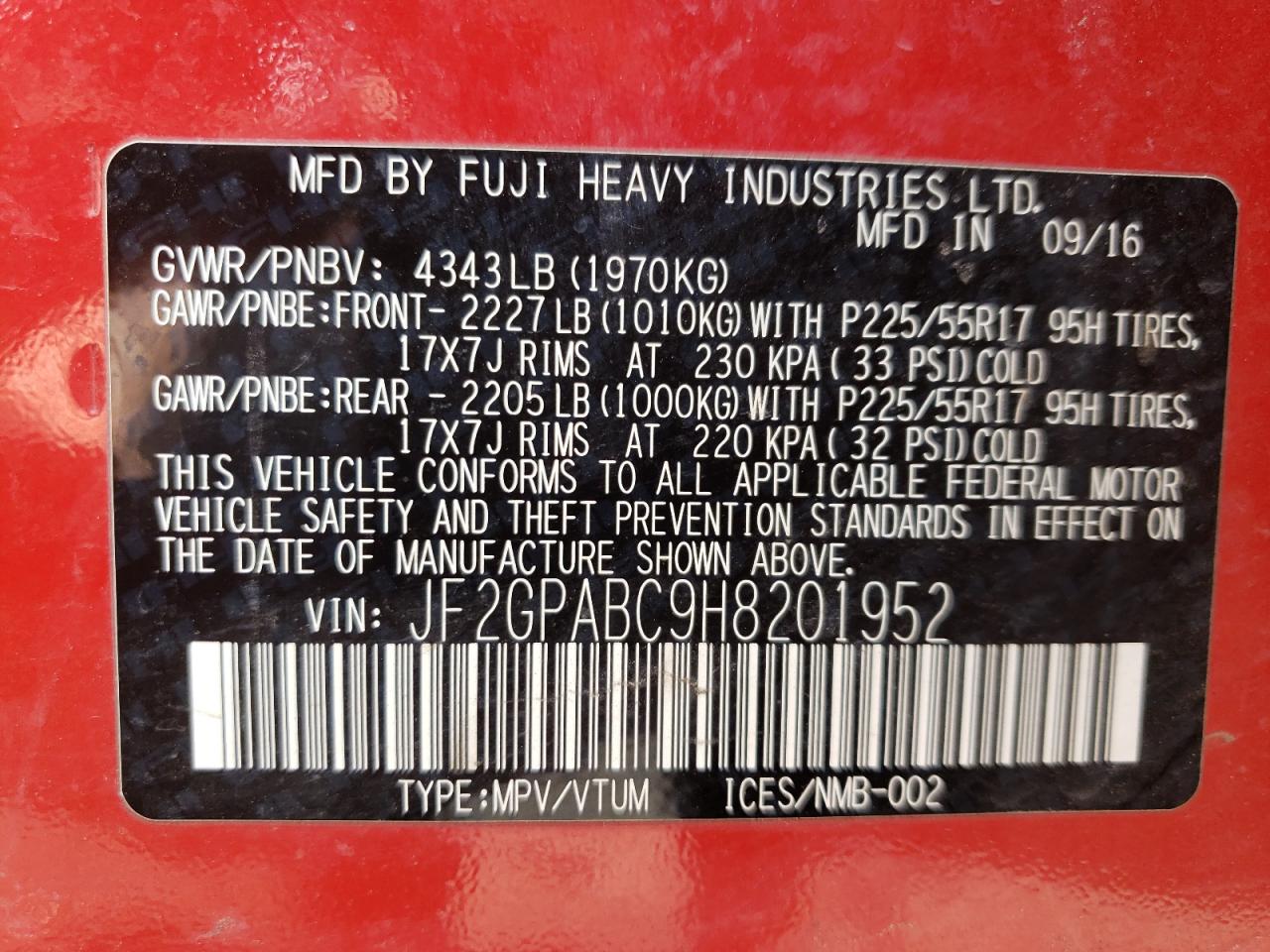 2017 Subaru XV - Image 12