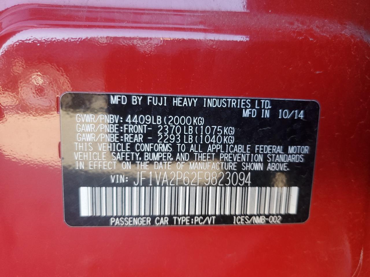 2015 Subaru WRX - Image 13