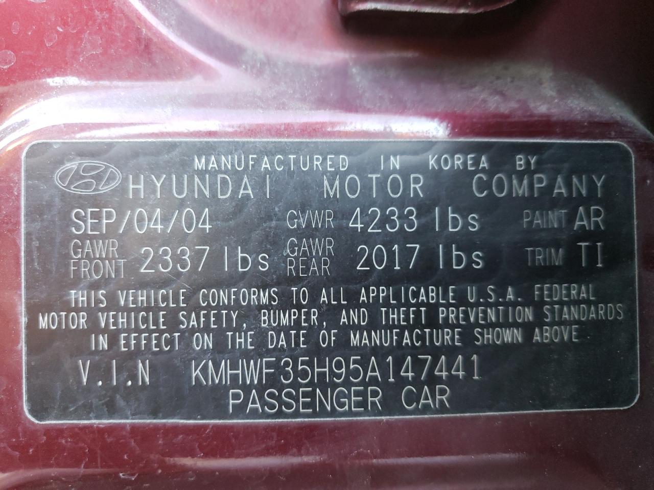 2005 Hyundai Sonata - Image 12