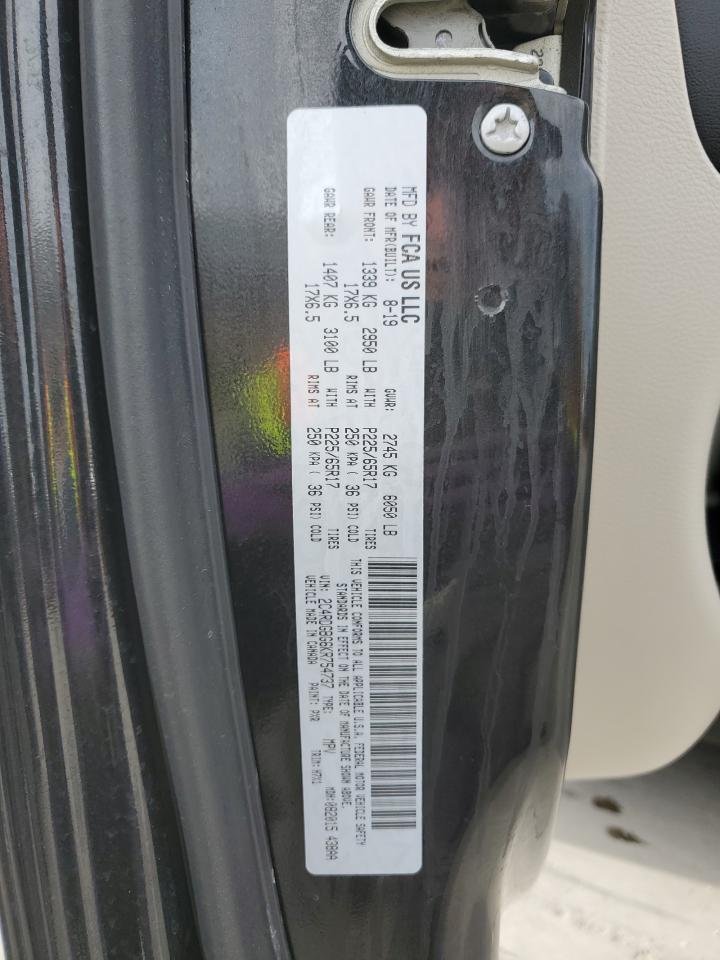 2019 Dodge Grand Caravan Se VIN: 2C4RDGBG6KR754737 Lot: 42996285