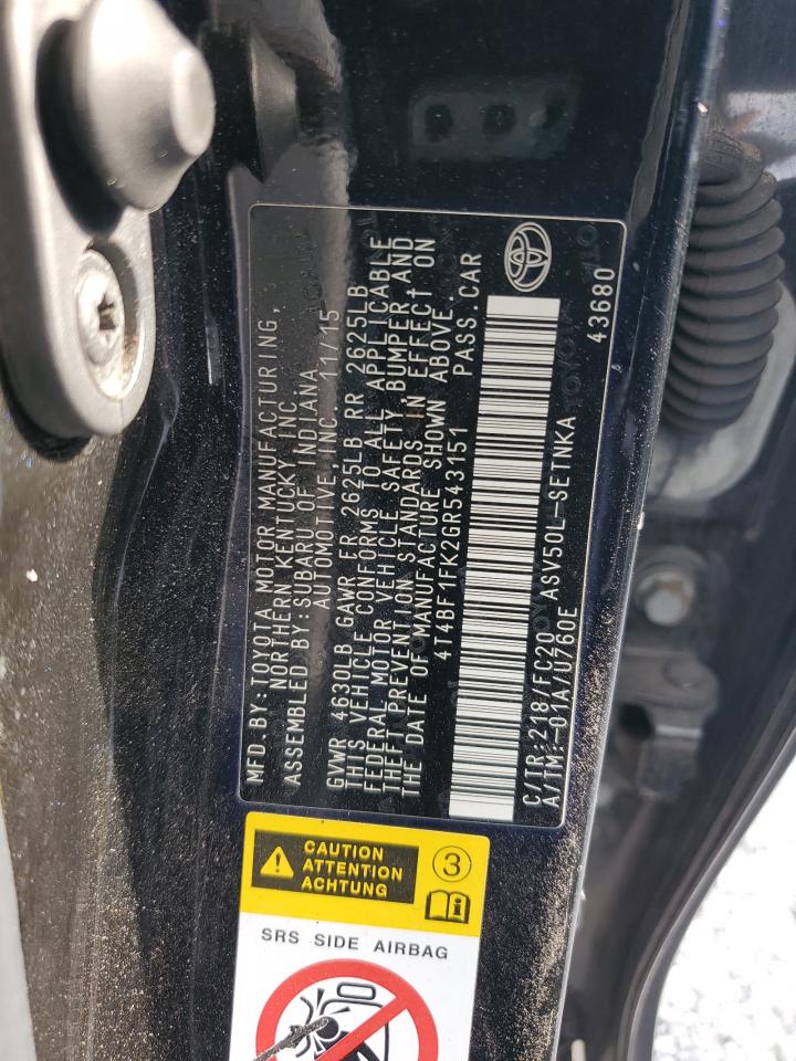 2016 Toyota Camry - Image 13