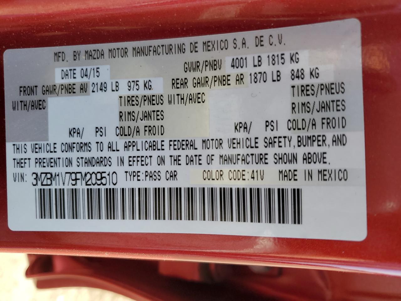 2015 Mazda 3 - Image 12