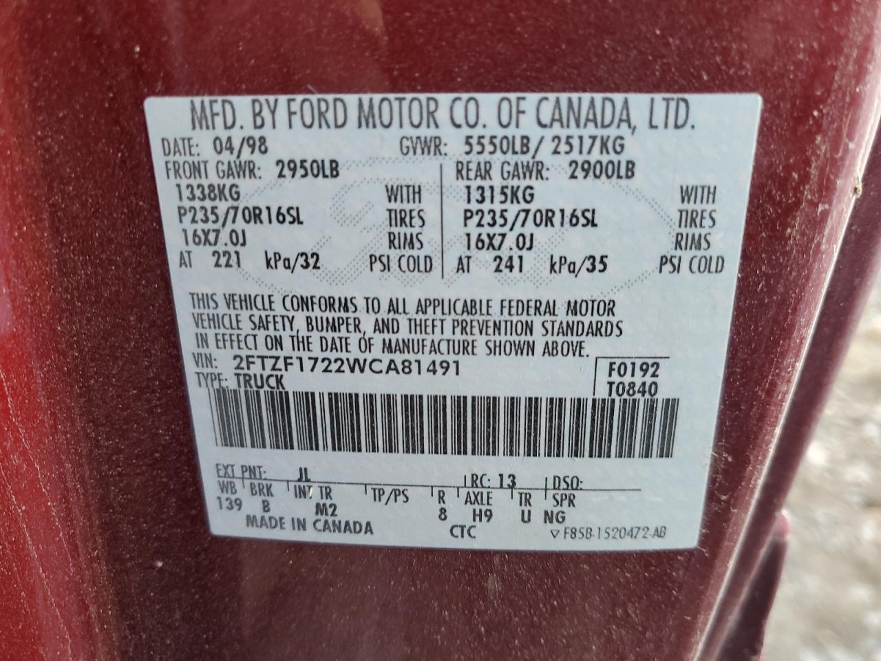 1998 Ford F-150 - Image 12
