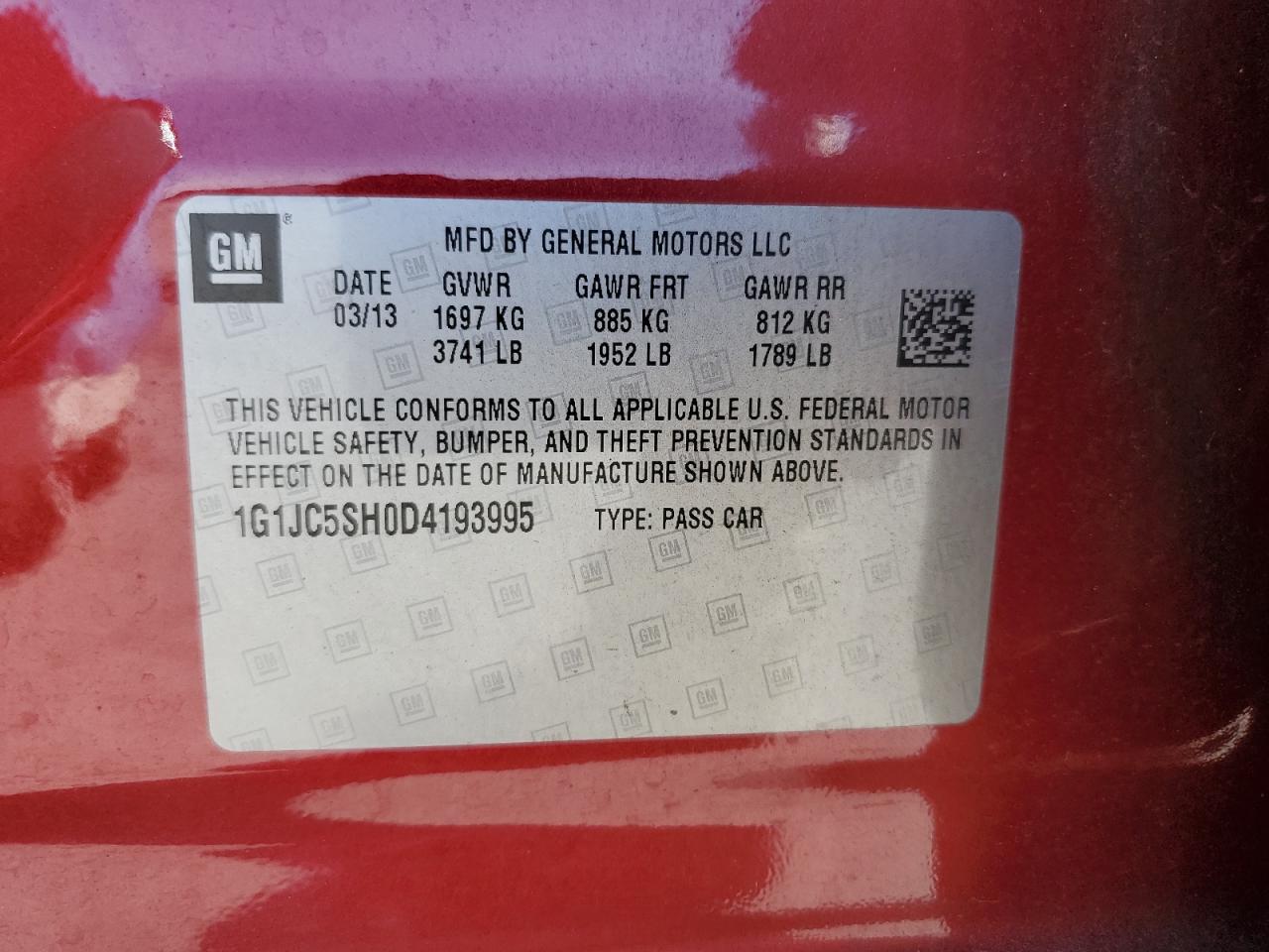 2013 Chevrolet Sonic - Image 12