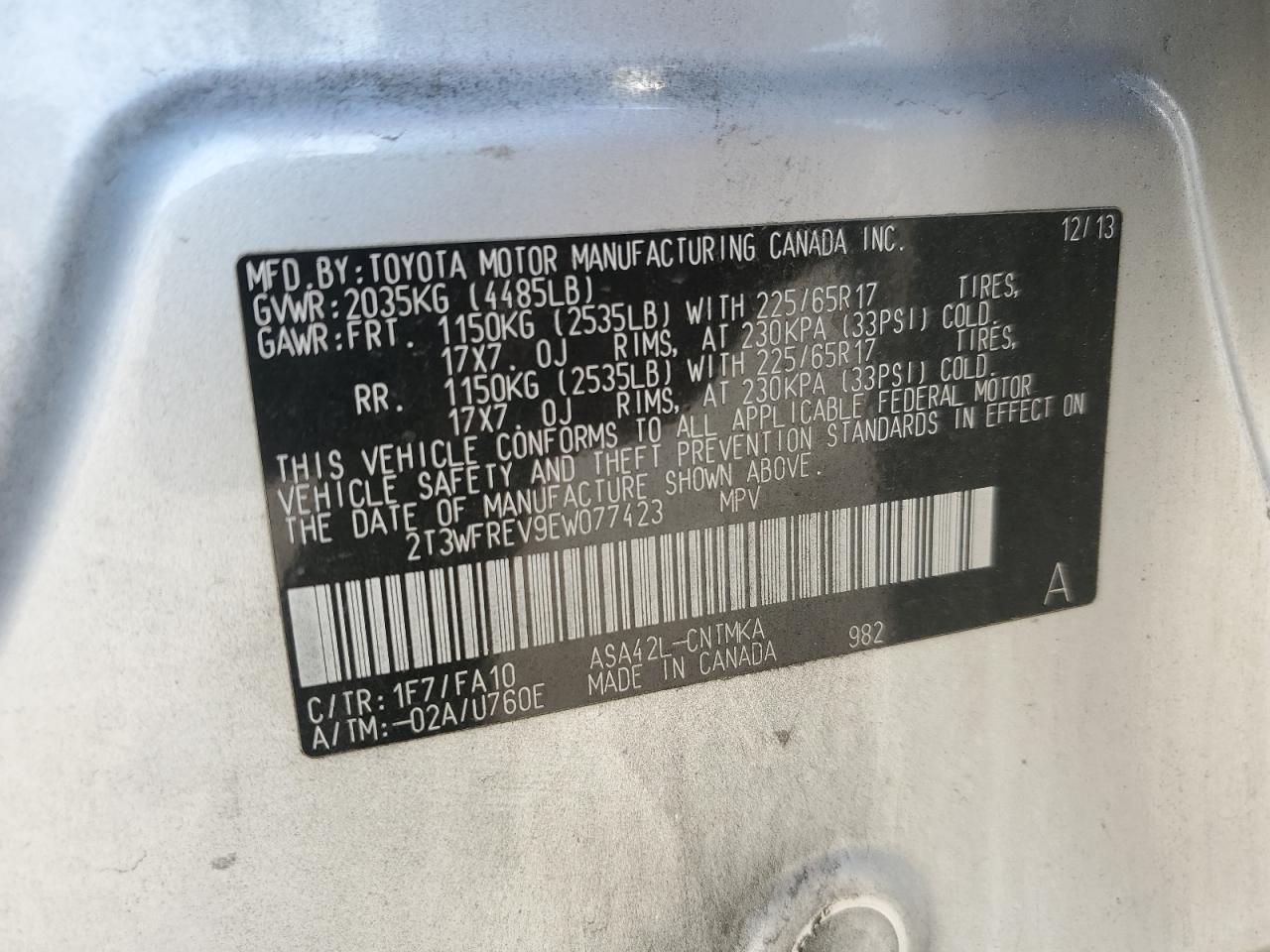2014 Toyota RAV 4 - Image 15