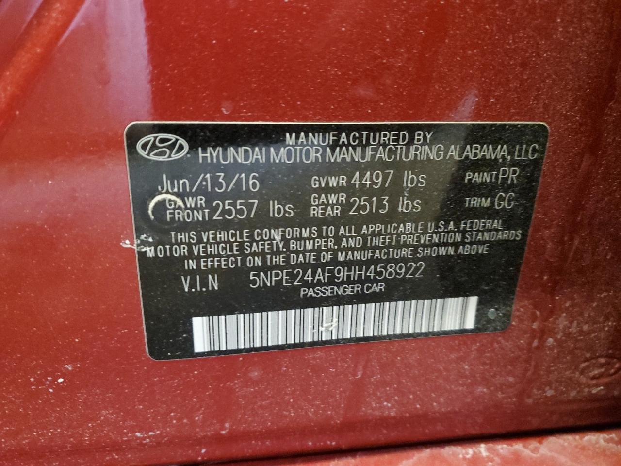 2017 Hyundai Sonata - Image 12