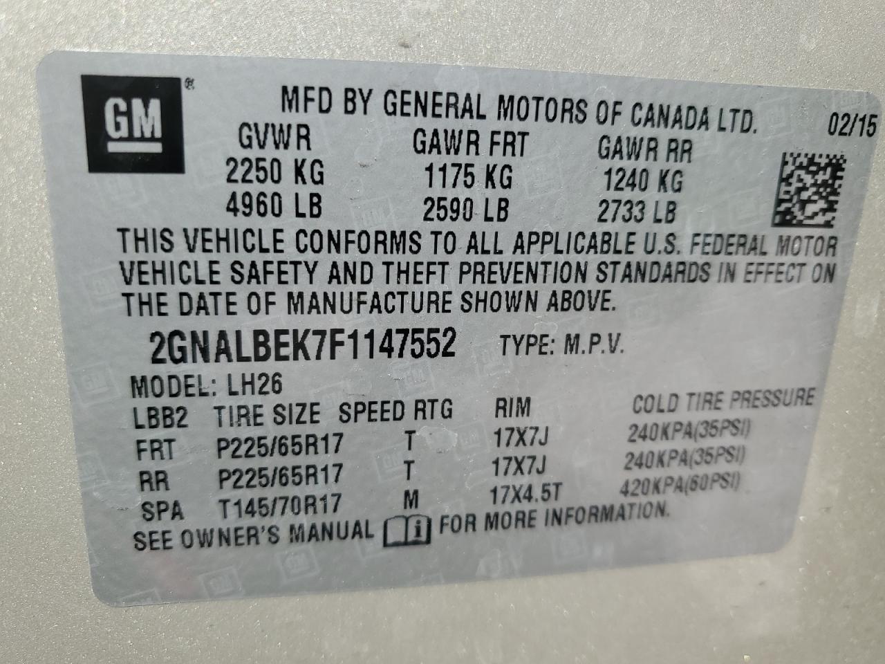 2015 Chevrolet Equinox - Image 13