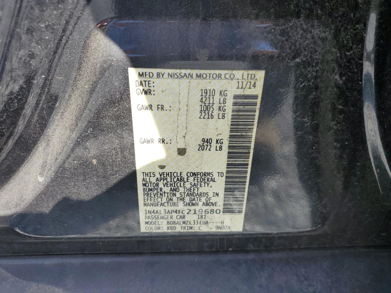 2015 Nissan Altima - Image 12
