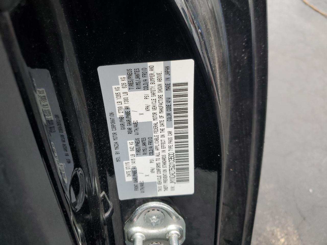 2016 Mazda Mx-5 Miata Grand Touring VIN: JM1NDAD75G0103500 Lot: 46274535