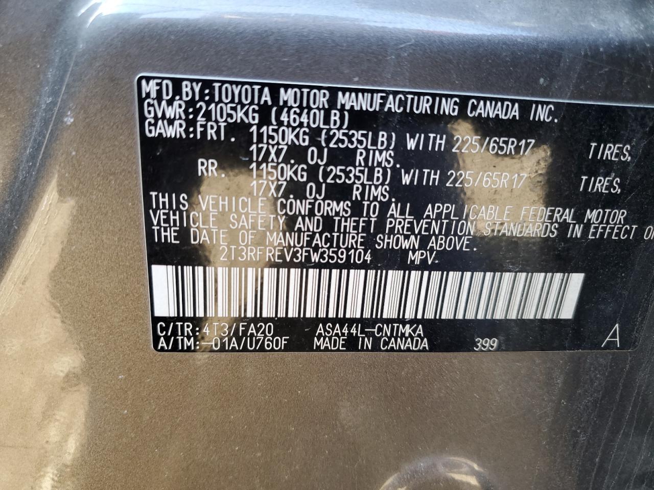 2015 Toyota RAV 4 - Image 13