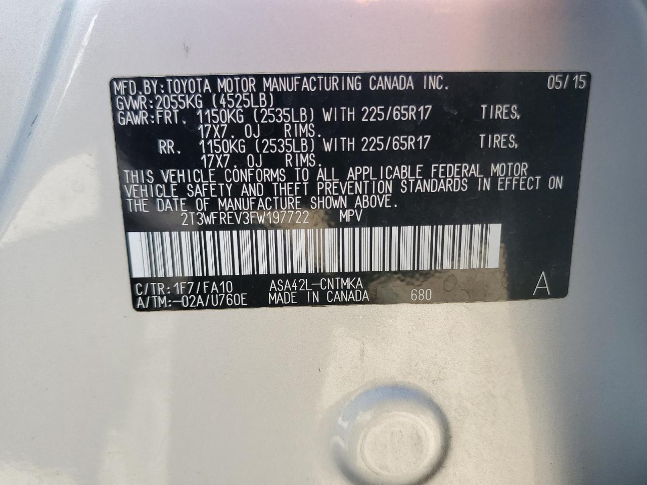 2015 Toyota RAV 4 - Image 13