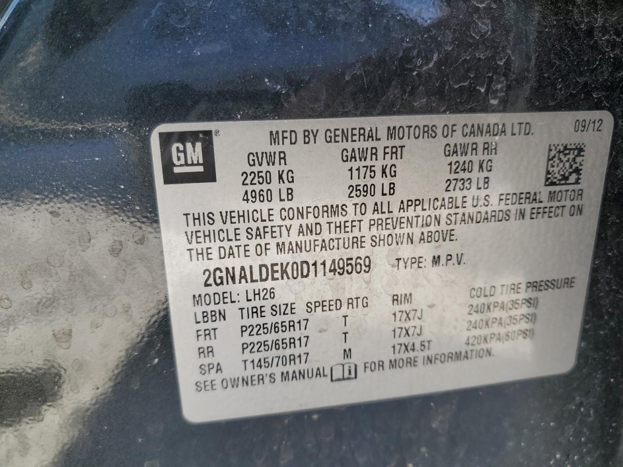 2013 Chevrolet Equinox - Image 13