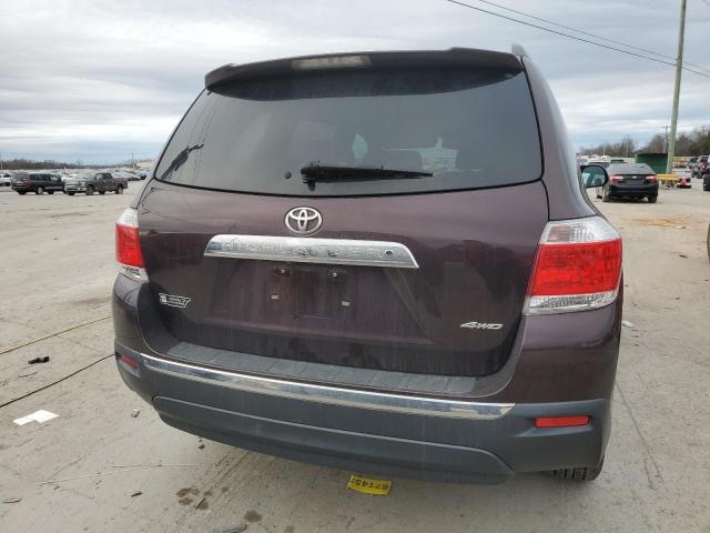  TOYOTA HIGHLANDER 2012 Burgundy