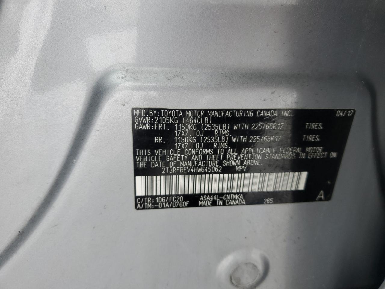 2017 Toyota RAV 4 - Image 13