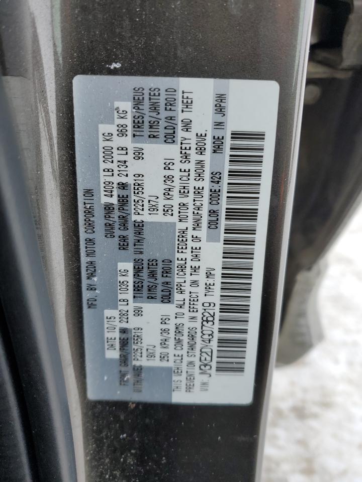 2016 Mazda Cx-5 Gt VIN: JM3KE2DY4G0736219 Lot: 44951935