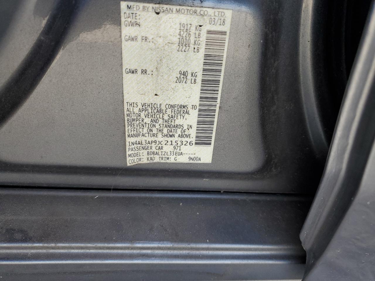 2018 Nissan Altima - Image 12