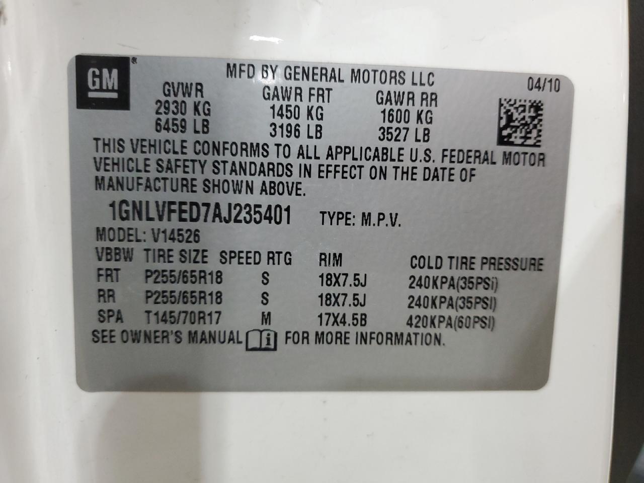 2010 Chevrolet Traverse - Image 13
