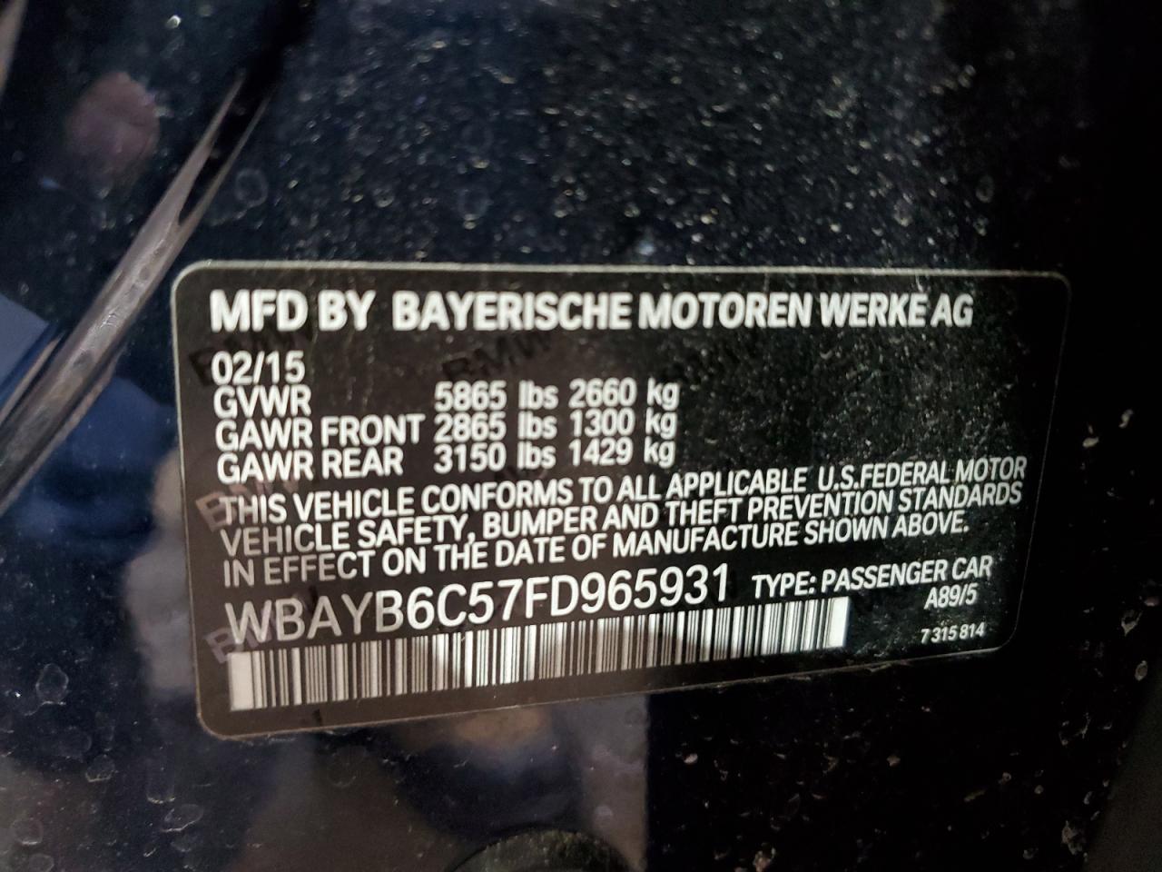 2015 BMW 7er - Image 12