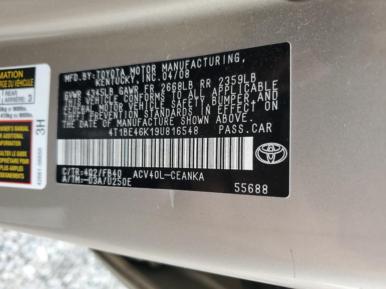 2009 Toyota Camry - Image 12